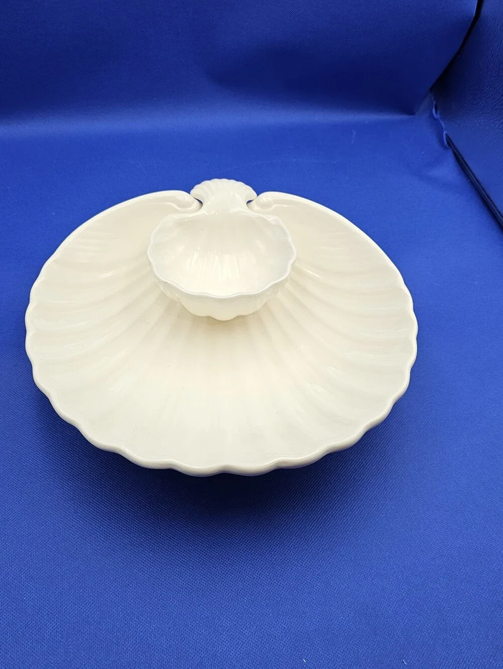 Cream Shell-Shaped Serving Bowl Set